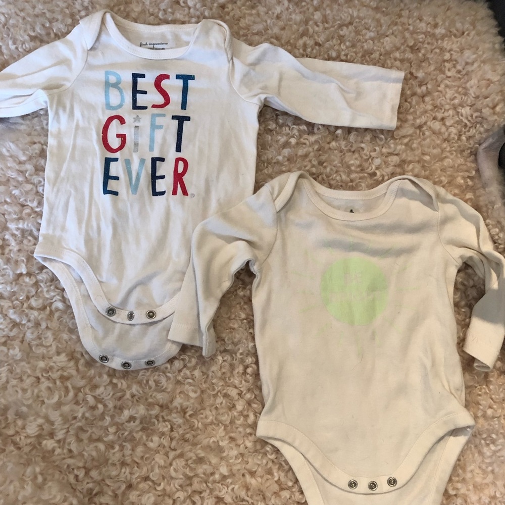 🌟Long sleeve onesies EUC